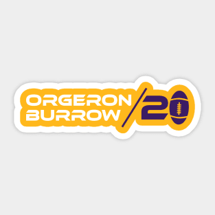 Orgeron Burrow Sticker